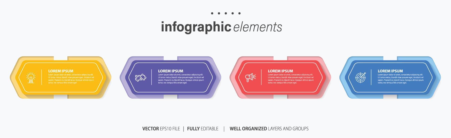 plantilla de infografía vectorial vector