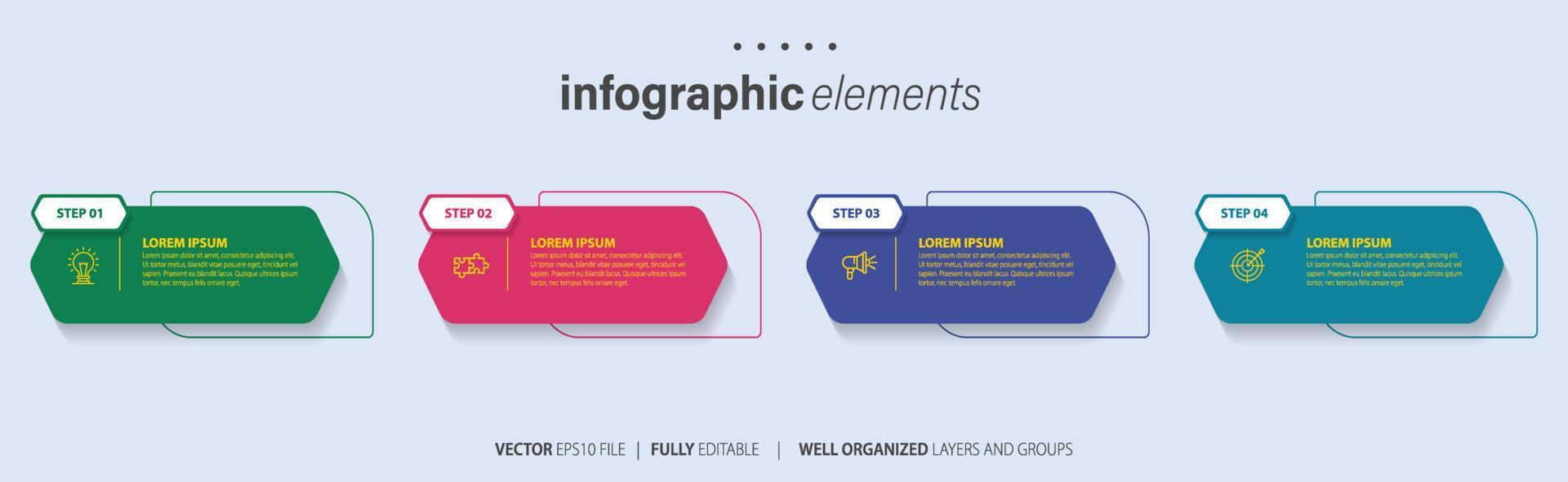 Infographic elements data visualization vector