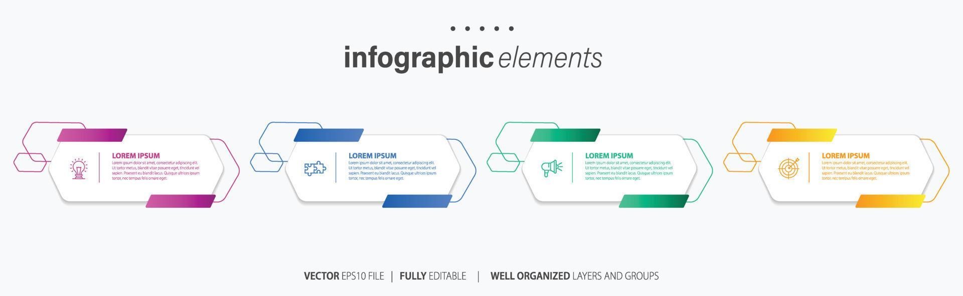 Infographic elements data visualization vector 22604751 Vector Art at ...