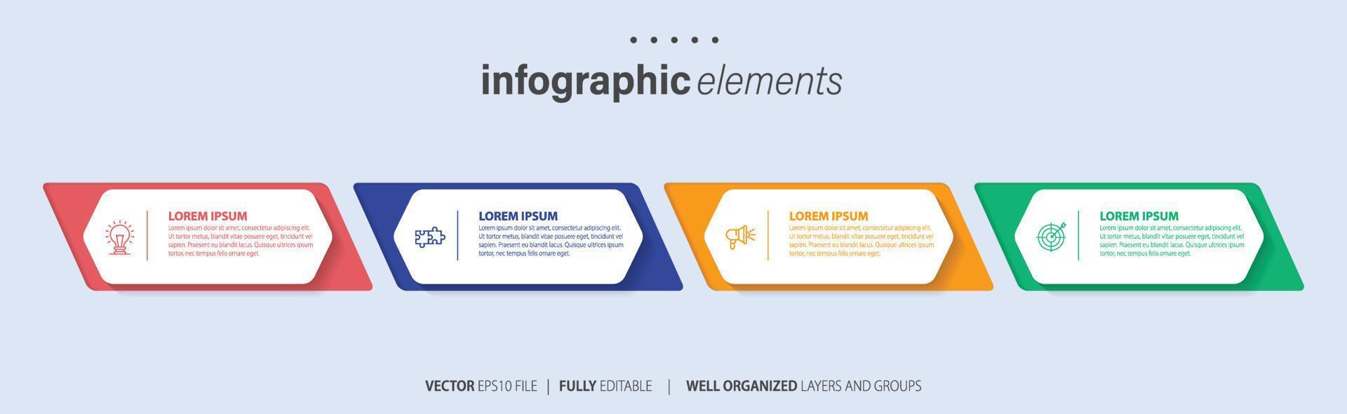 Infographic elements data visualization vector