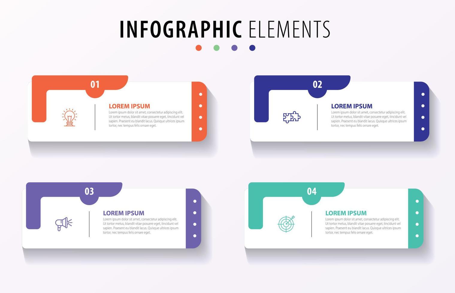 visualización de datos comerciales. diagrama del proceso. elementos abstractos de gráfico, diagrama con pasos, opciones, partes o procesos. plantilla de negocio vectorial para presentación. concepto creativo para infografía. vector