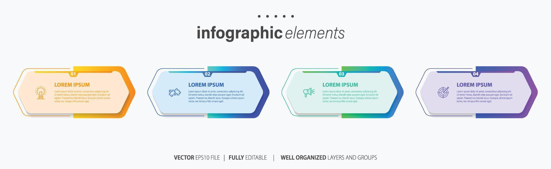 Vector infographic template