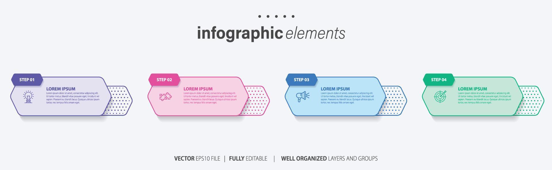 Vector infographic template