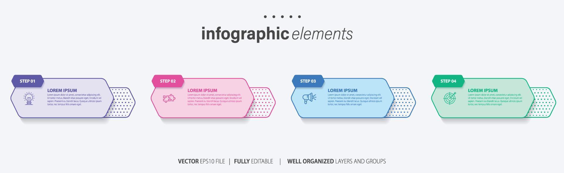 plantilla de infografía vectorial vector