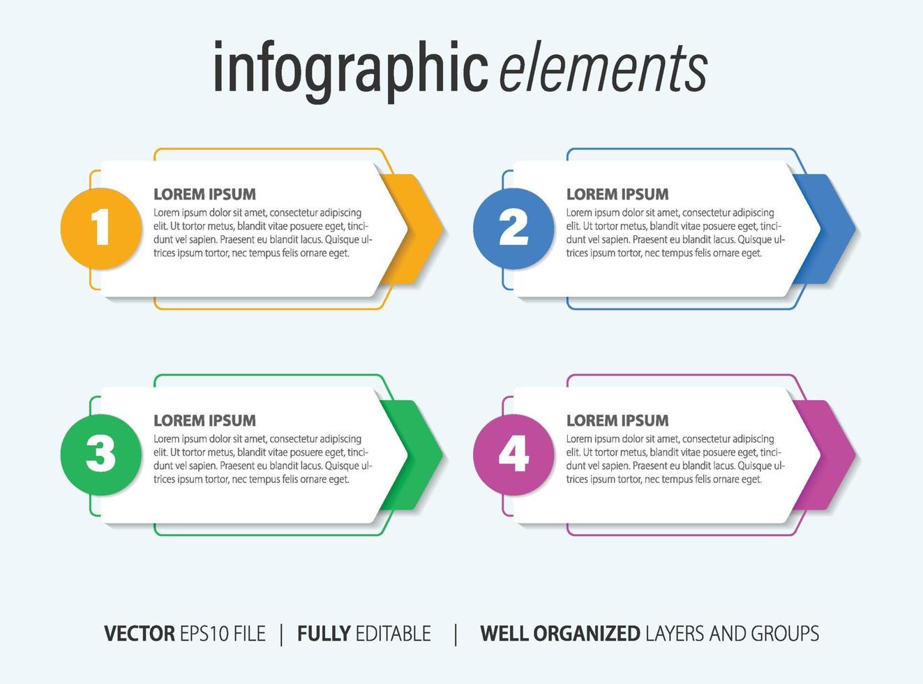 negocio infografía con moderno diseño vector. vector