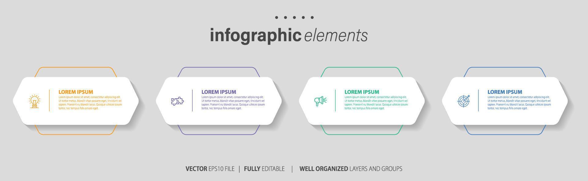 Infographic elements data visualization vector
