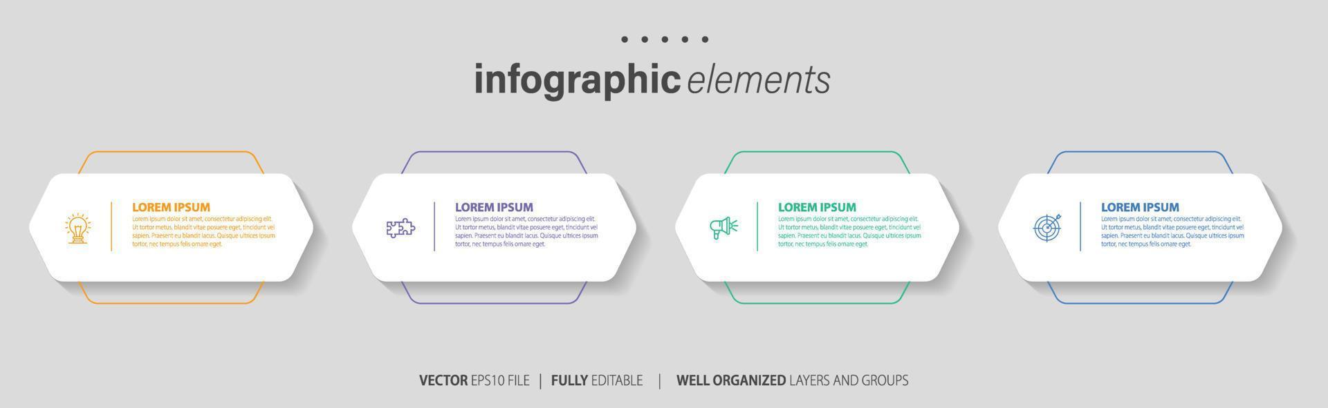 Infographic elements data visualization vector