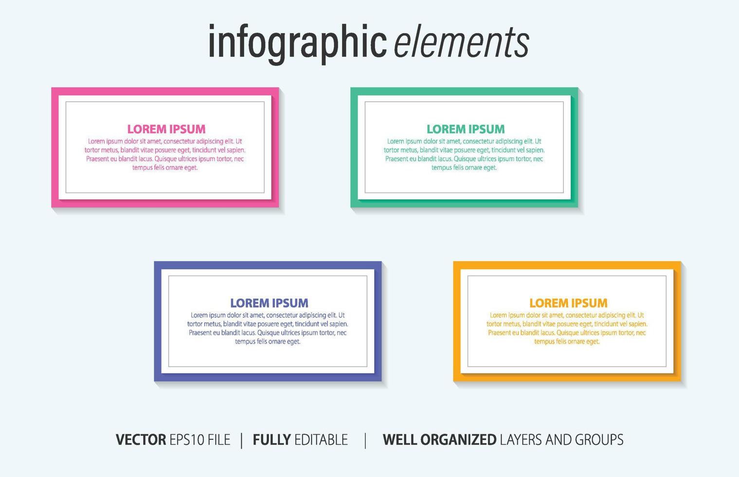 negocio infografía con moderno diseño vector. vector