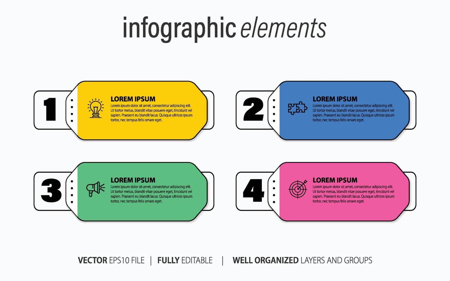 negocio infografía con moderno diseño vector. vector