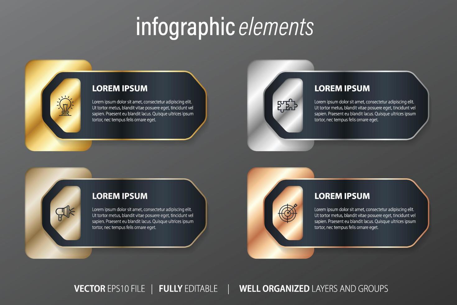 infografía diseño elementos para tu negocio vector ilustración. eps10