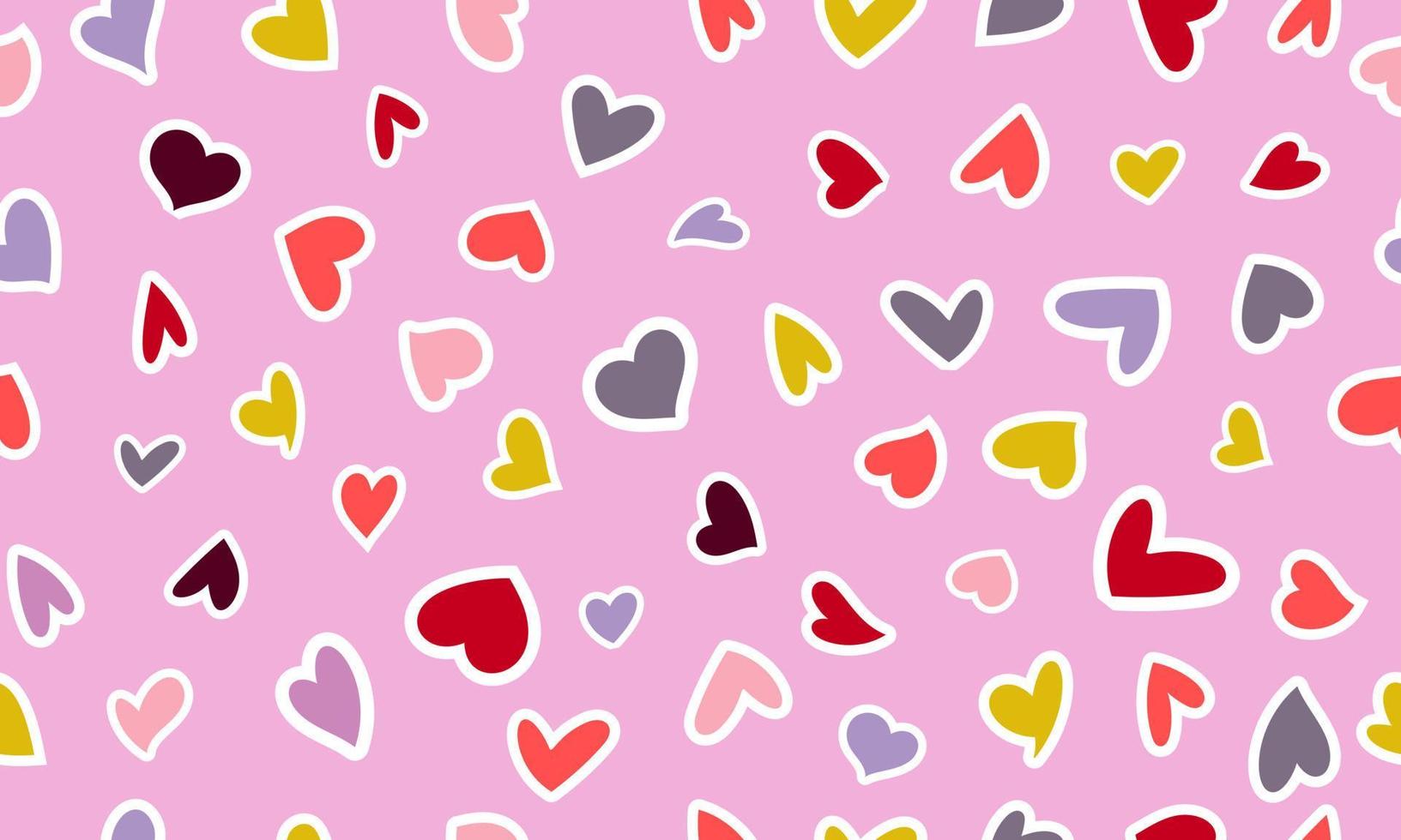 Doodle hearts sketch set. Various different hand drawn love heart icon love collection isolated on white background. Red heart symbol for Marriage and Valentines Day. vector