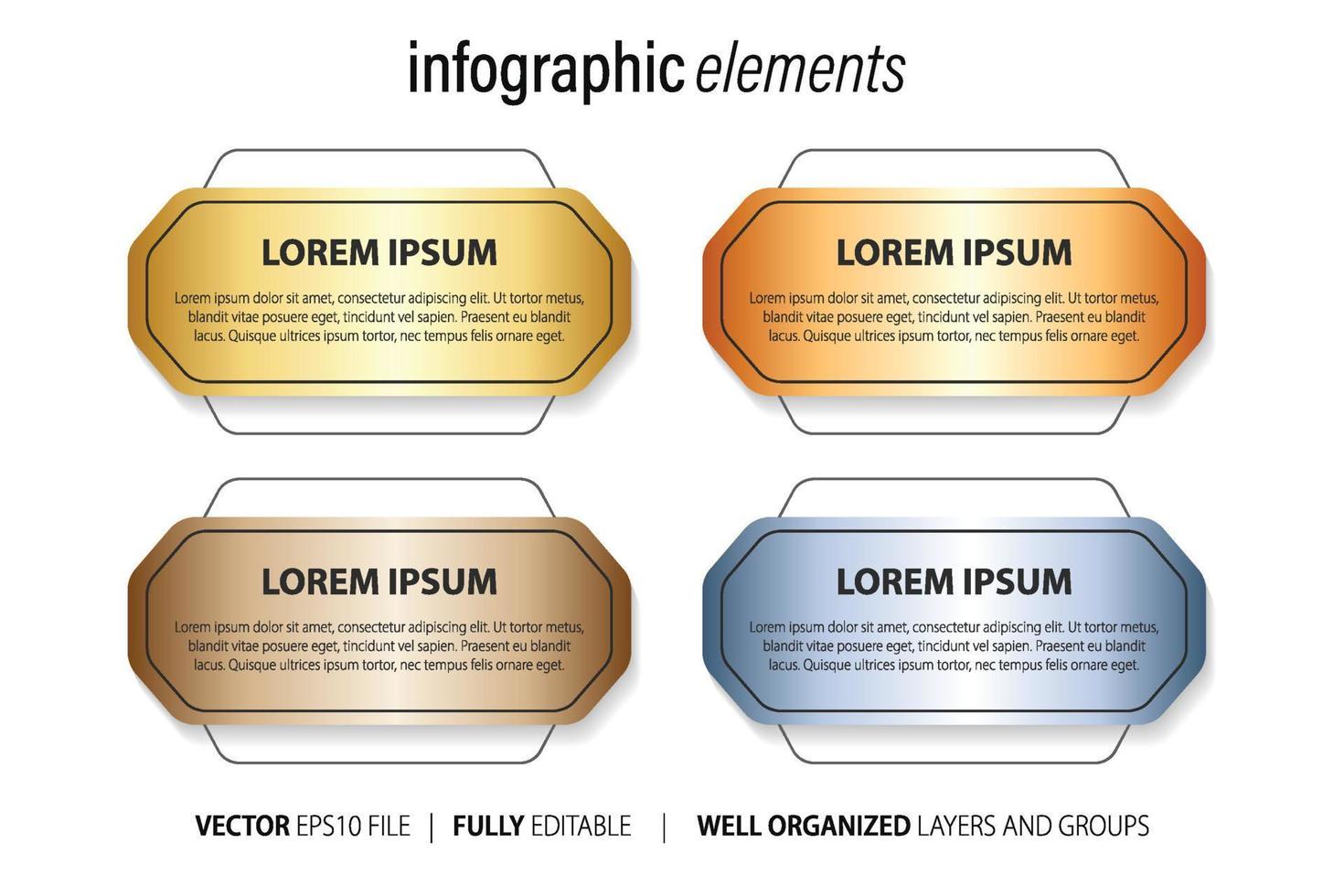 infografía diseño elementos para tu negocio vector ilustración. eps10