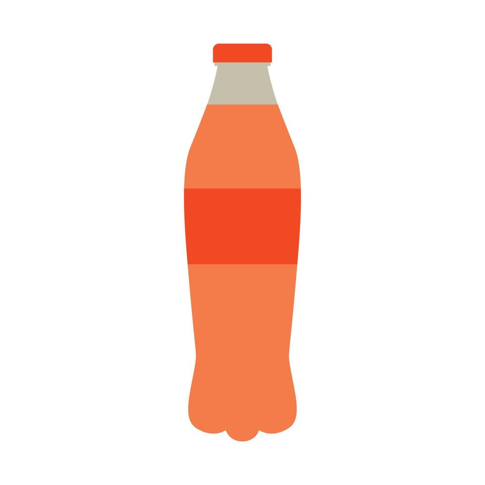 naranja soda color icono vector ilustración