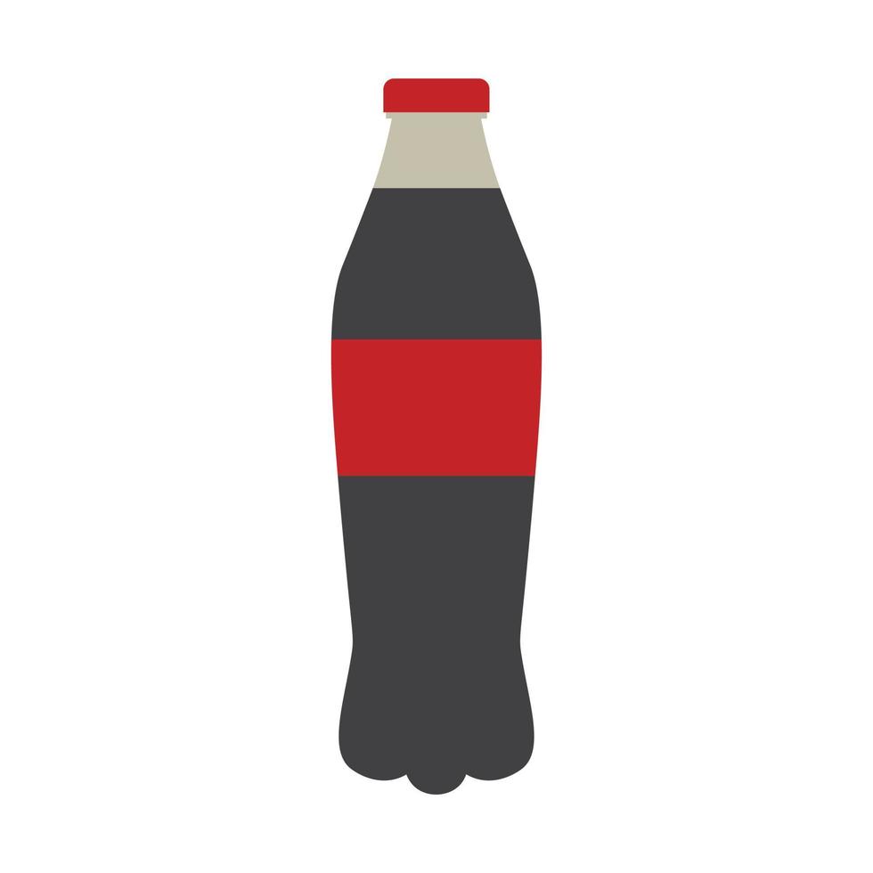 negro soda color icono vector ilustración