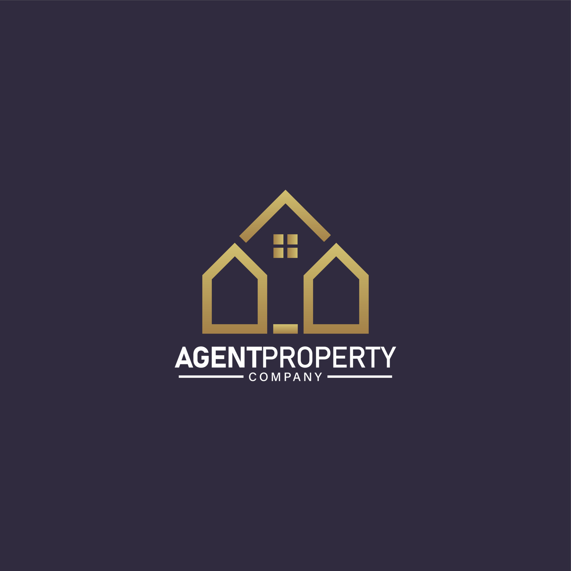agent property company logo,real estate logo modern 22605311 Vector Art