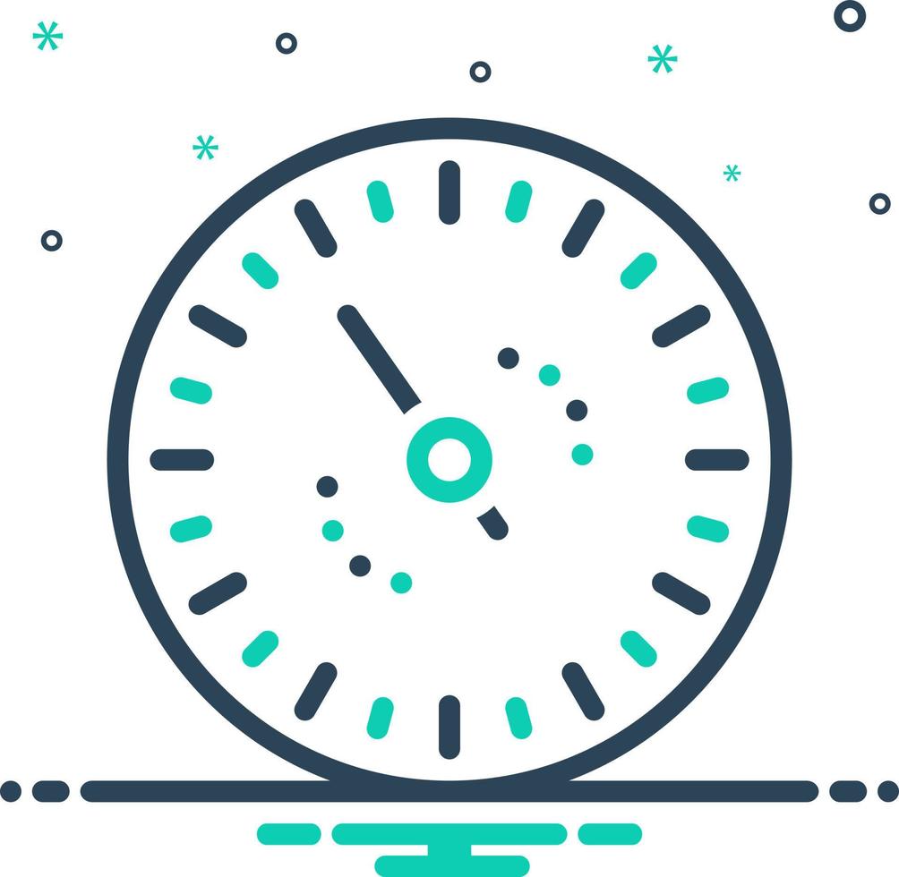 mix icon for barometer vector