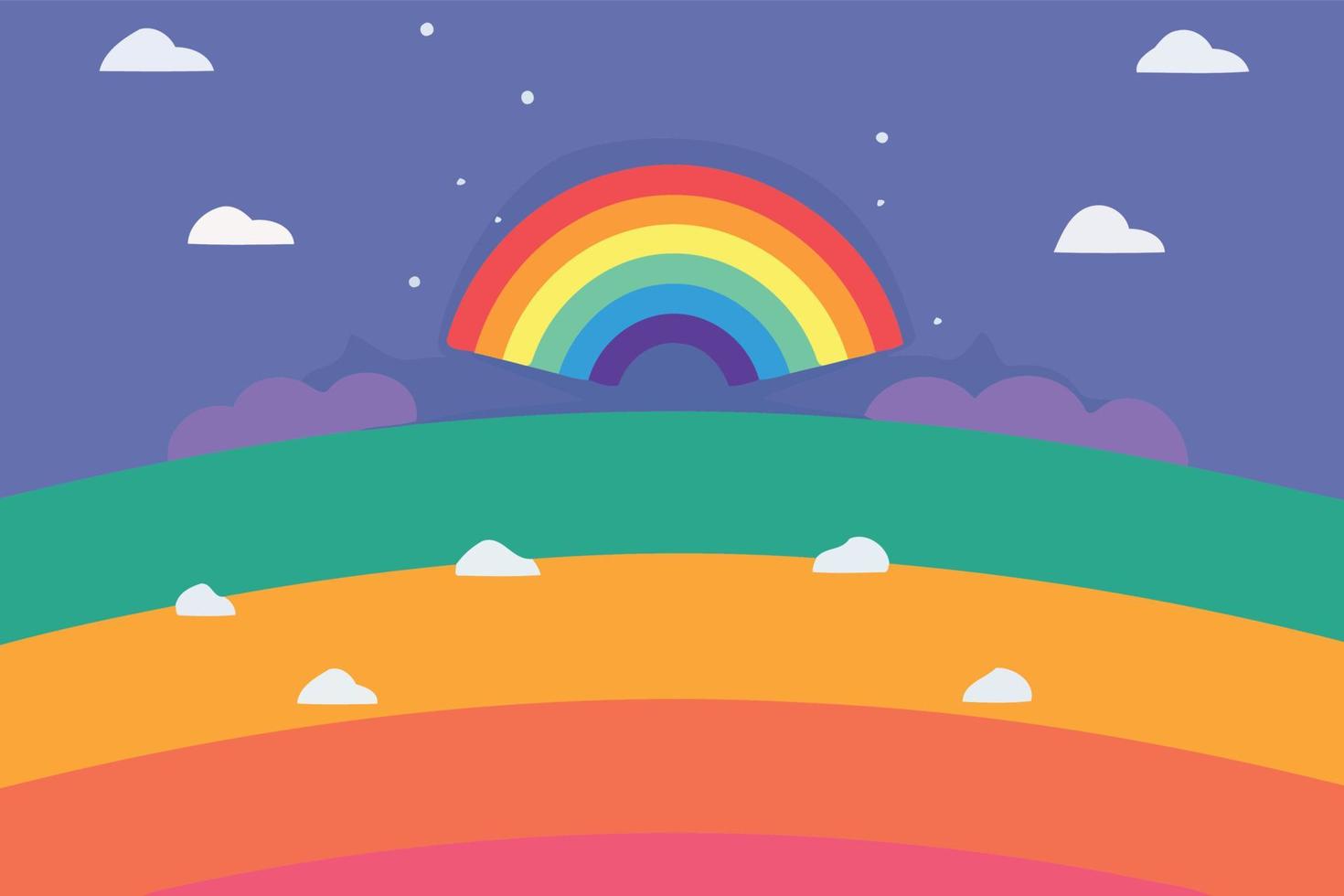 lgbt pride day and month rainbow background vector