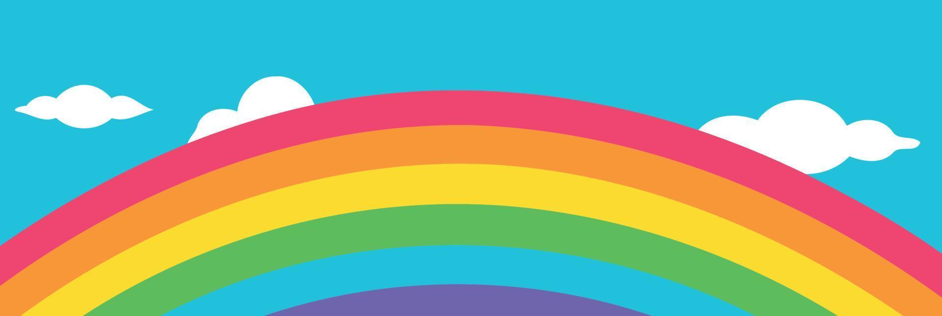 lgbt pride day and month rainbow background vector