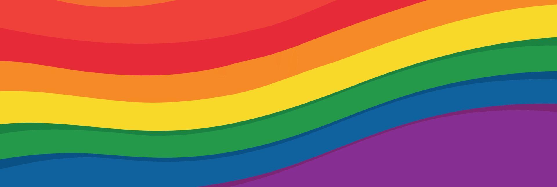 lgbt pride day and month rainbow background vector