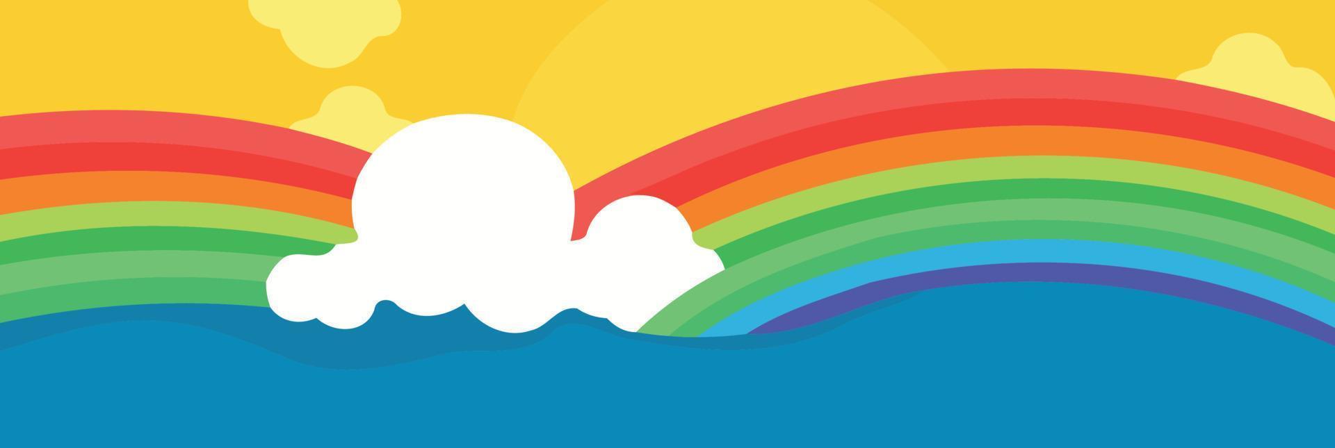 lgbt pride day and month rainbow background vector