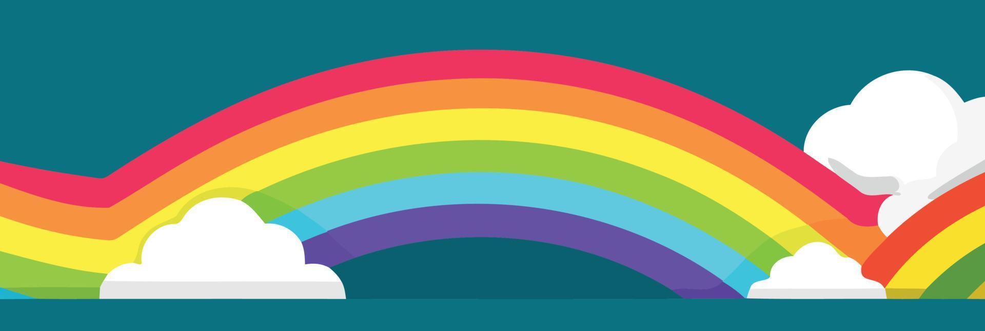 lgbt pride day and month rainbow background vector