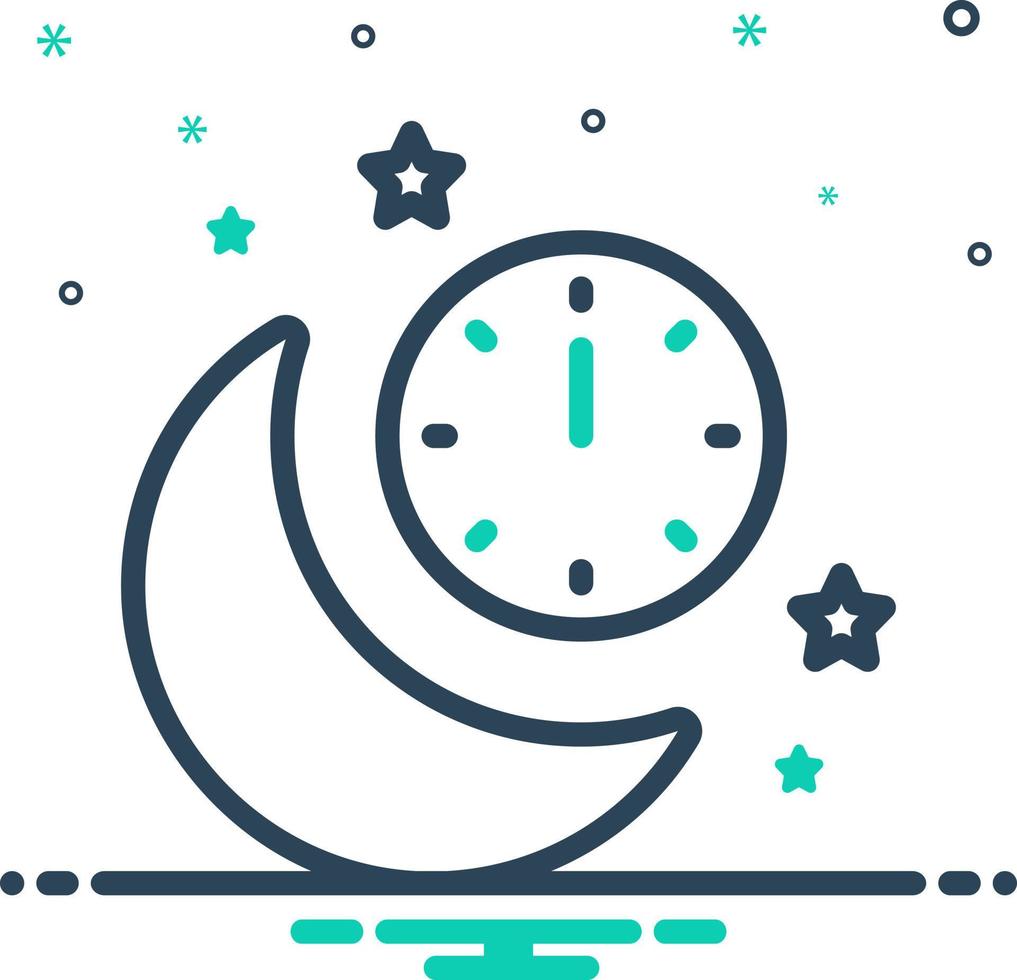 mix icon for midnight vector