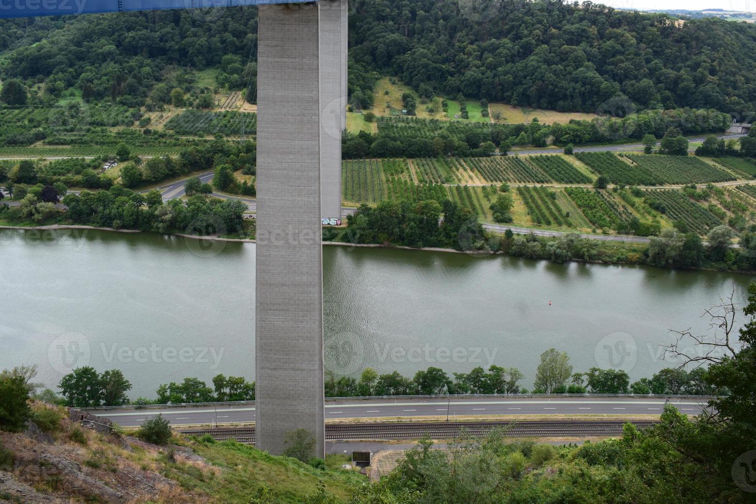 mosel Valle puente, autopista puente foto