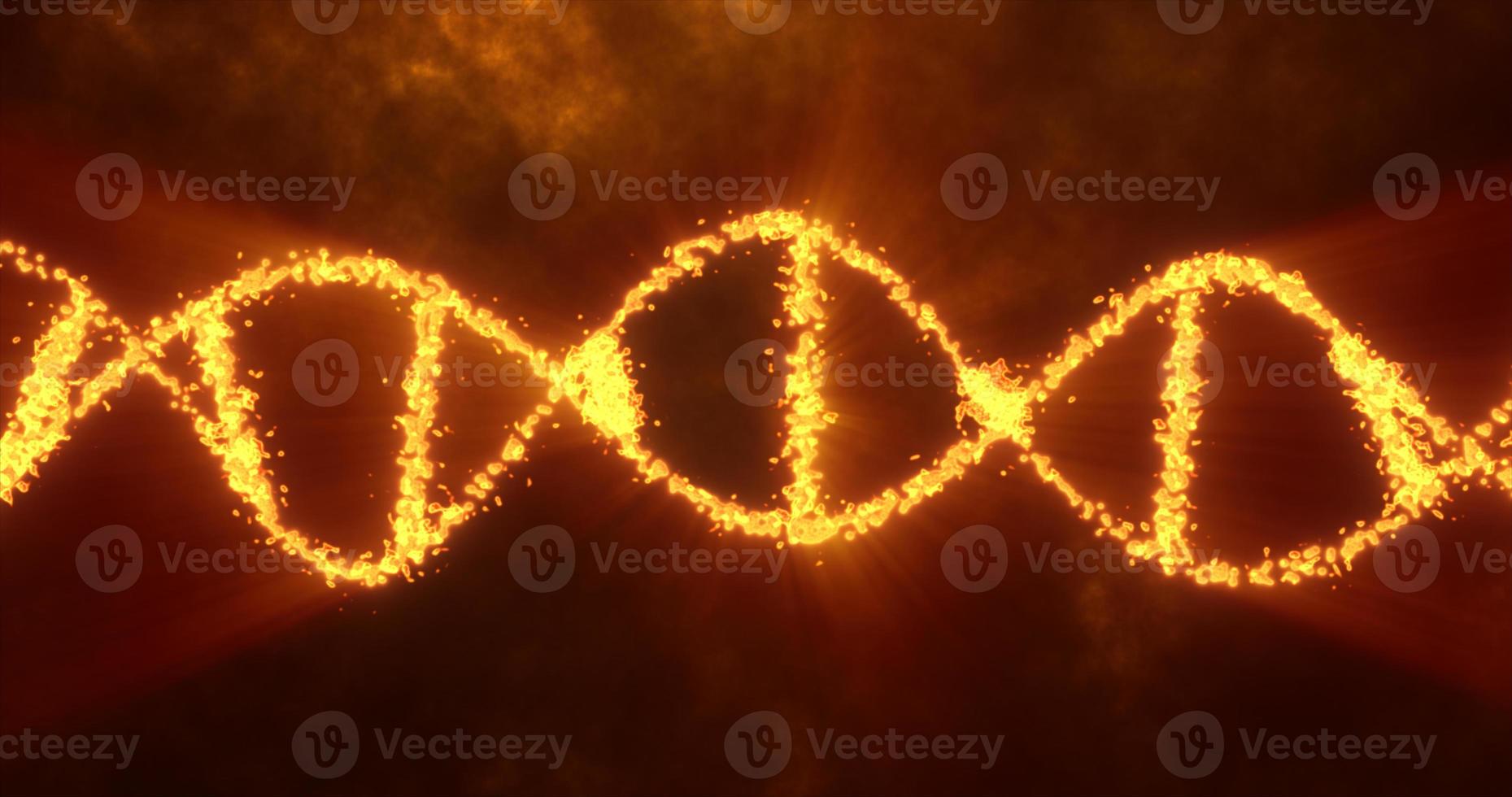 Abstract yellow glowing energy spiral dna scientific futuristic high tech background photo