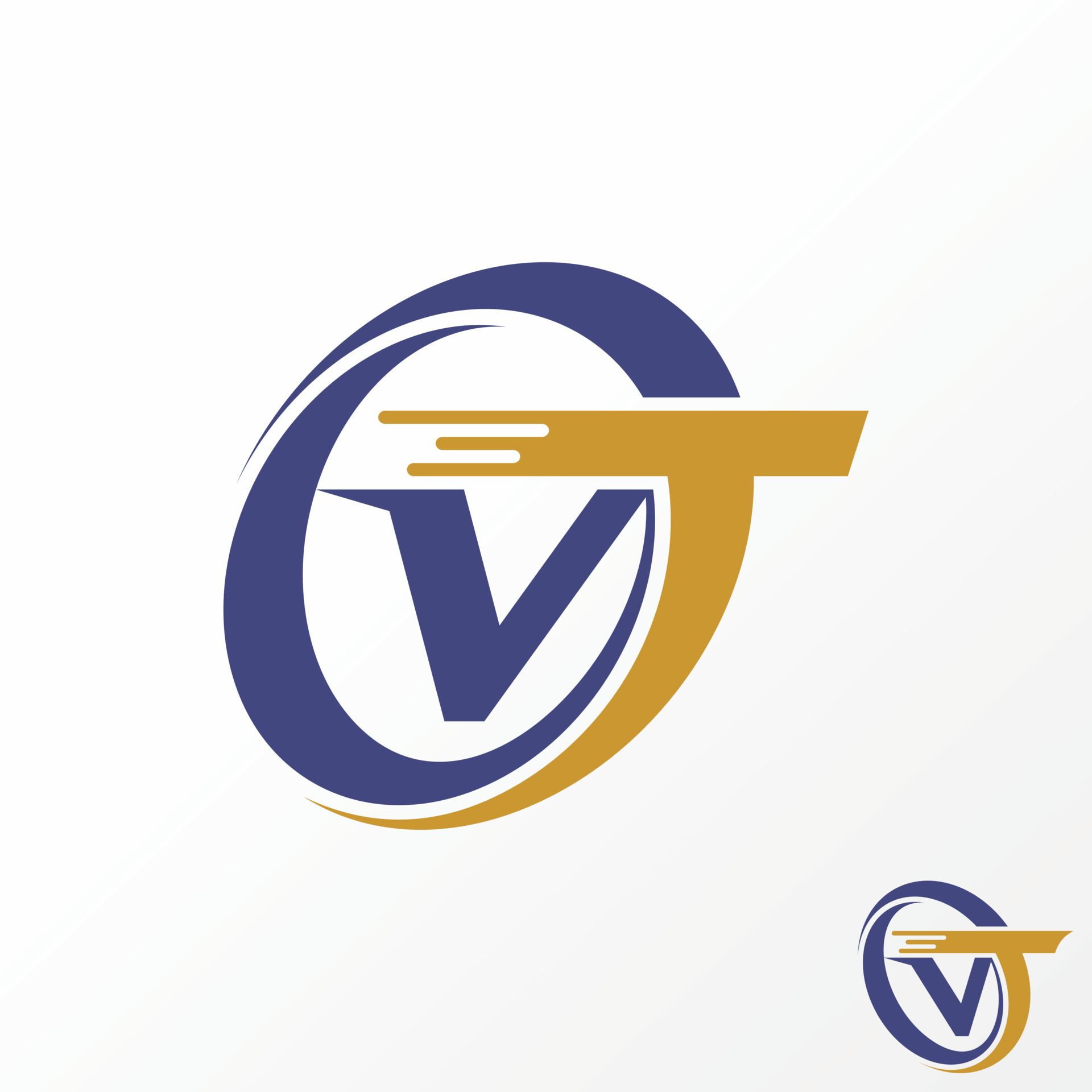 Premium Vector  Abstract letter lv circle geometric design symbol