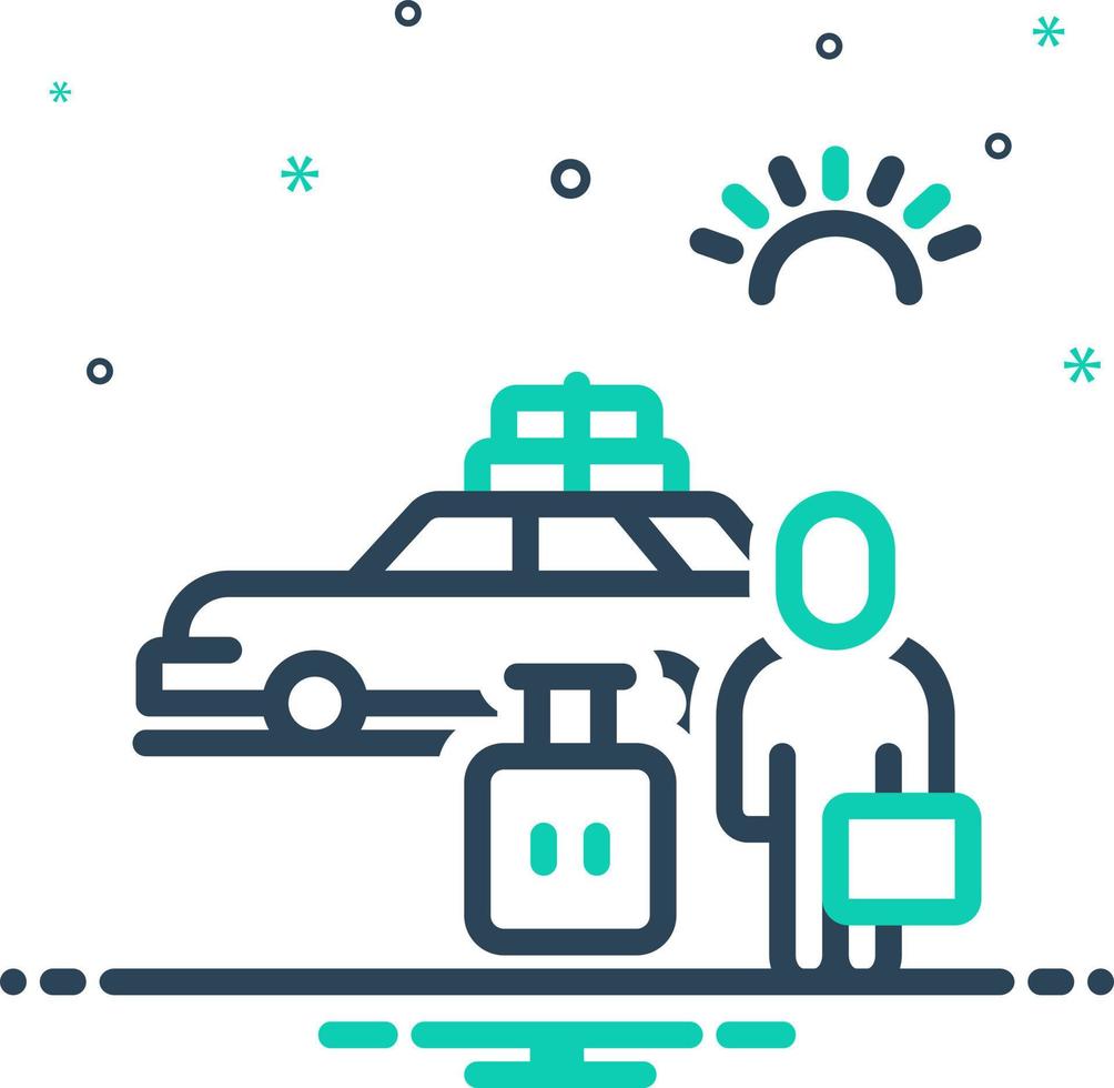 mix icon for tourism vector