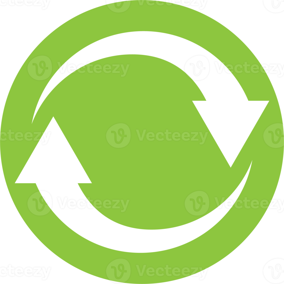 The eco icon for ecology or recycle concept png