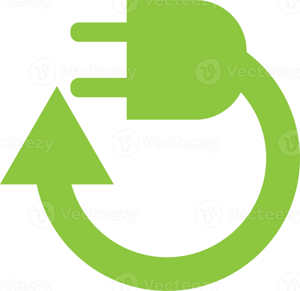 The eco icon for ecology or recycle concept png