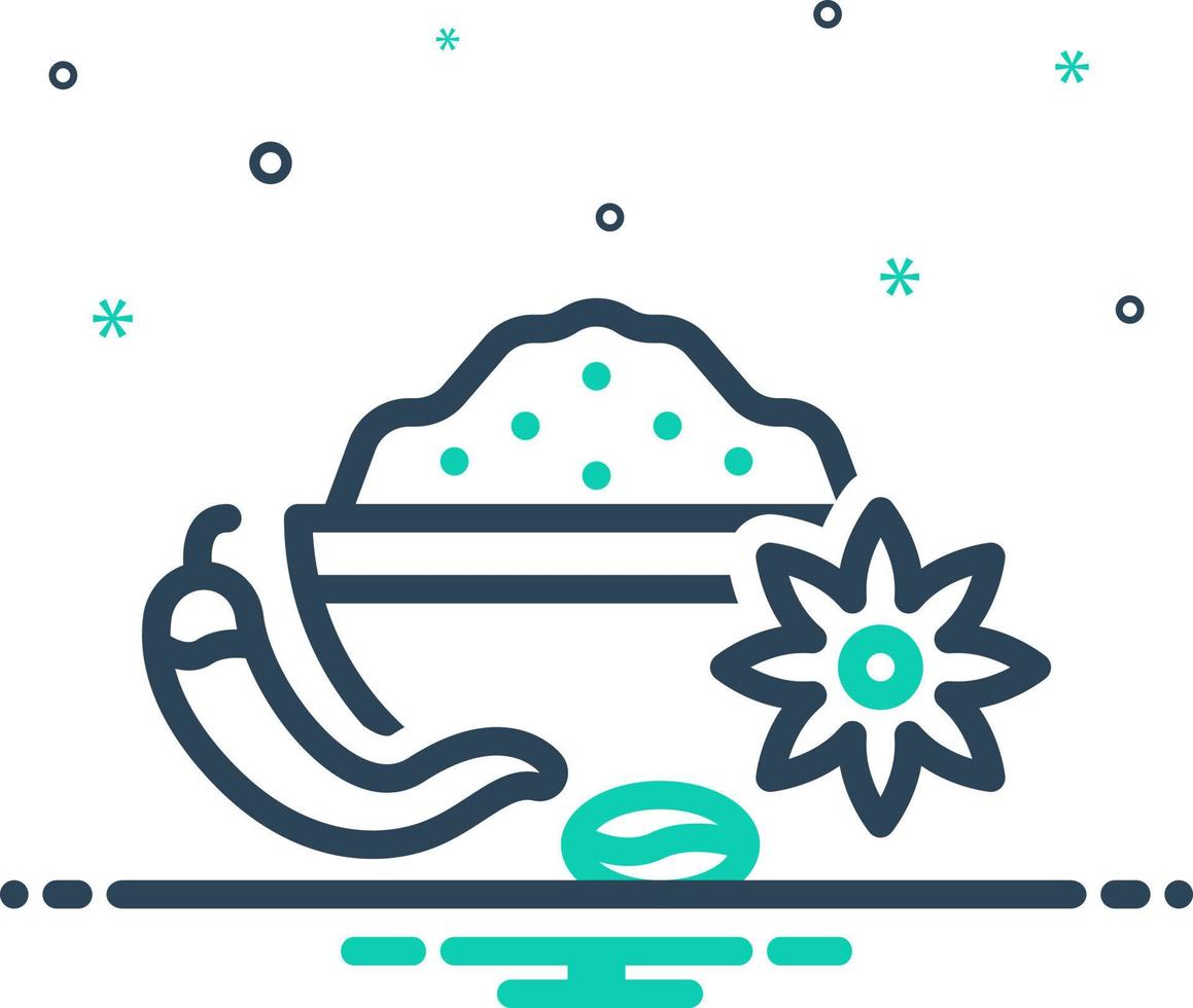 mix icon for spice vector