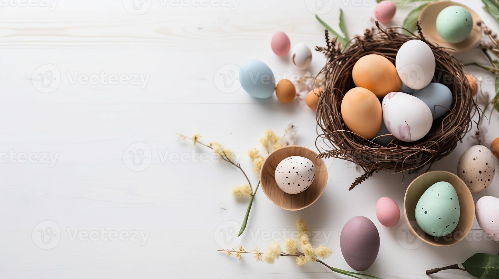 Easter White Background photo