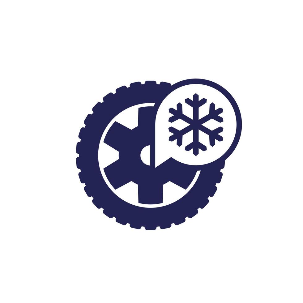 winter tires icon, snow tyre 22607726 Vector Art at Vecteezy