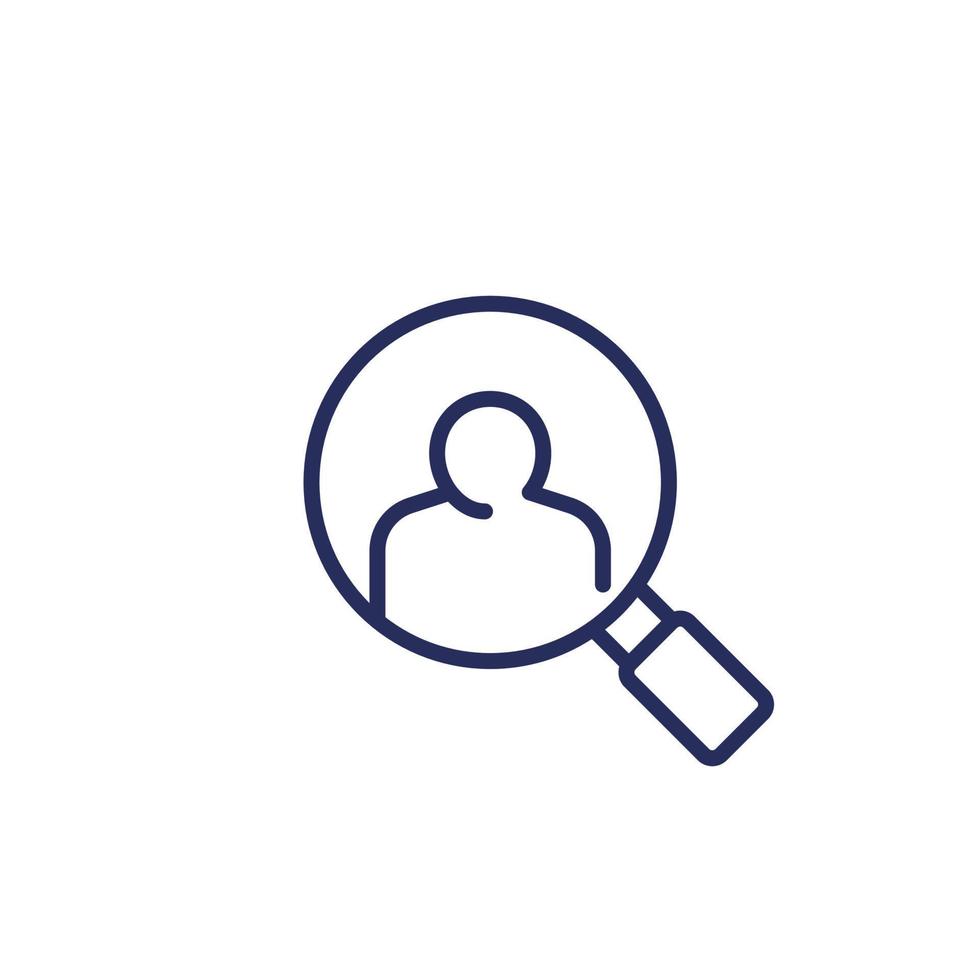 KYC line icon, know your customer vector