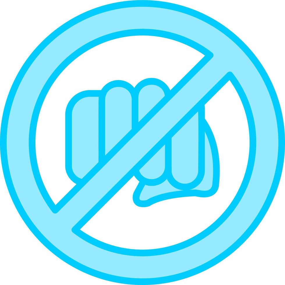 No Assaulting Vector Icon