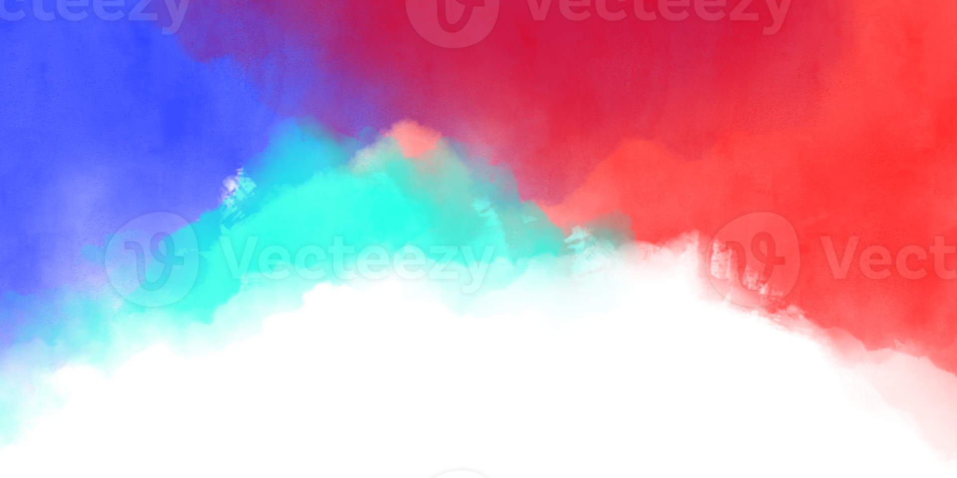 Abstract watercolor brushed background on blank background png