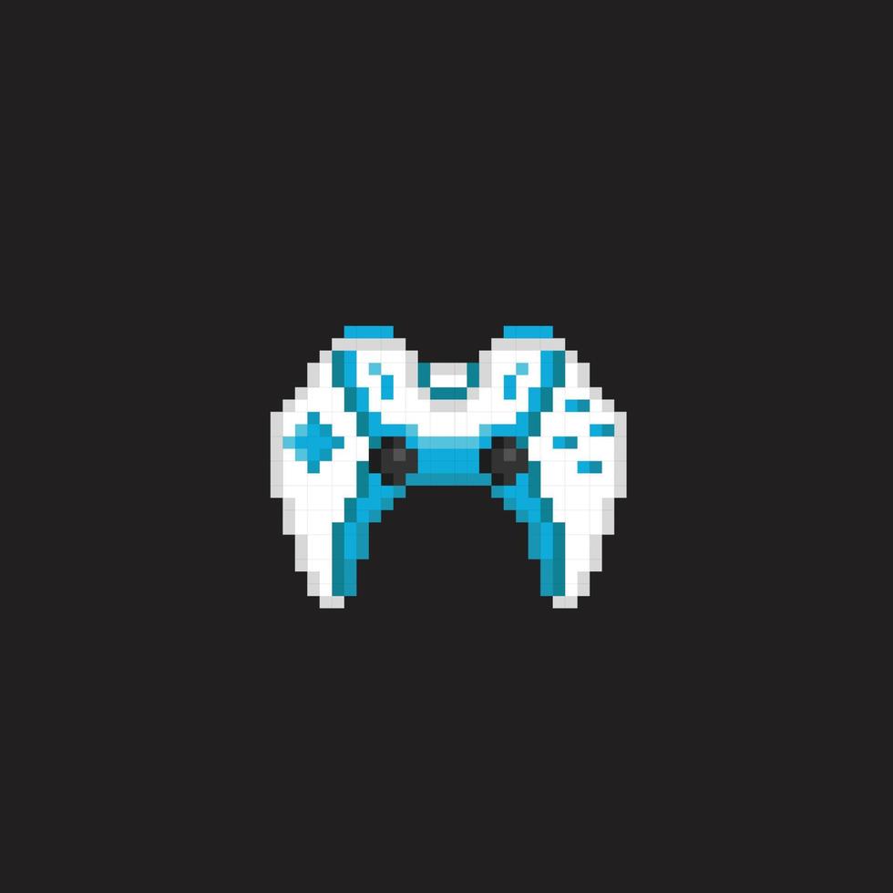 white stick controller in pixel art style vector
