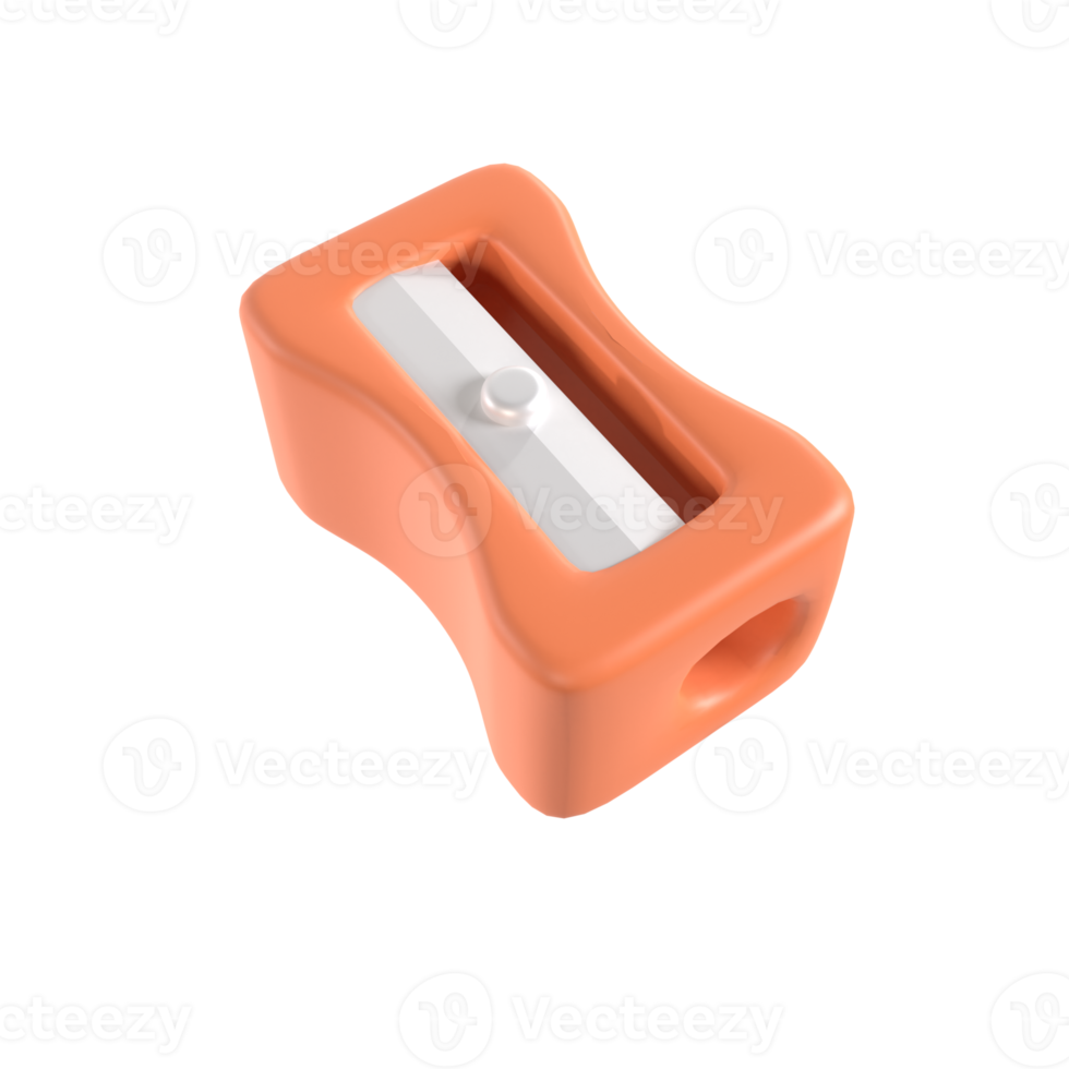 pencil sharpener 3d illustration rendering png