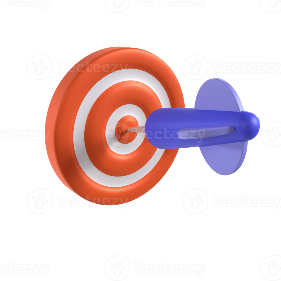 target 3d illustration rendering png