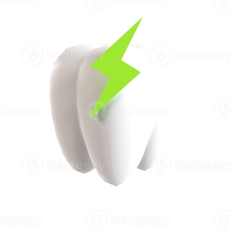 tooth 3d illustration rendering png
