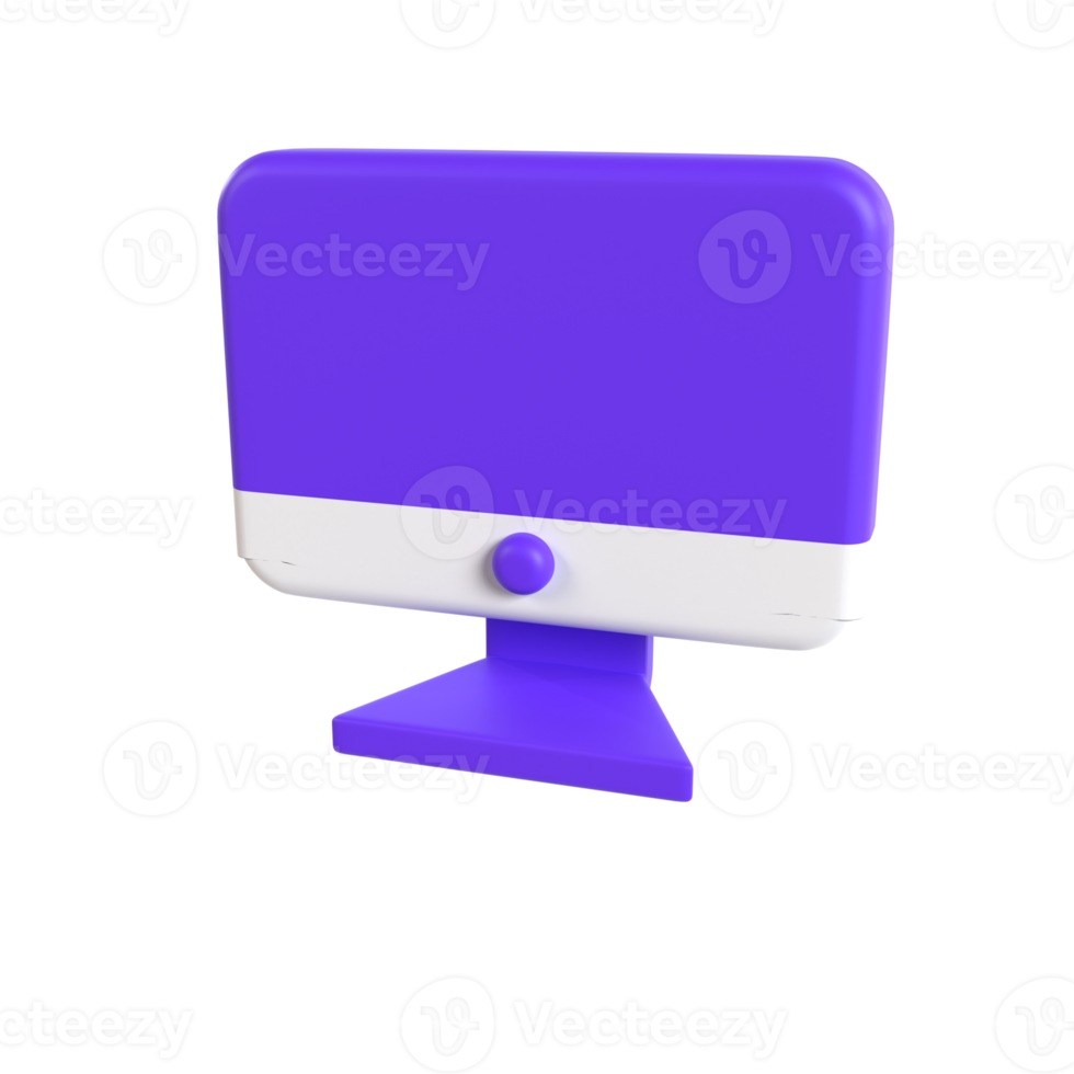 Monitor 3d Illustration Rendern png