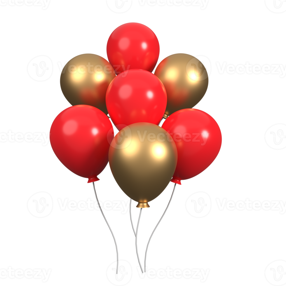 balloon 3d illustration rendering png