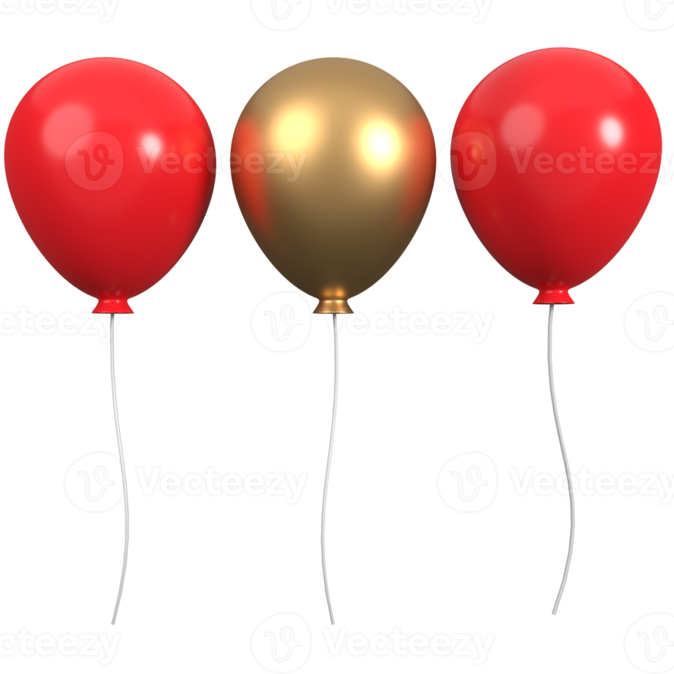 balloon 3d illustration rendering png