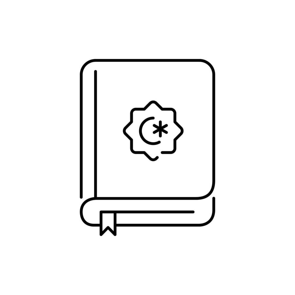 The Holy Quran Icon Vector. can be used on the feast of Ramadan. isolated on white background vector