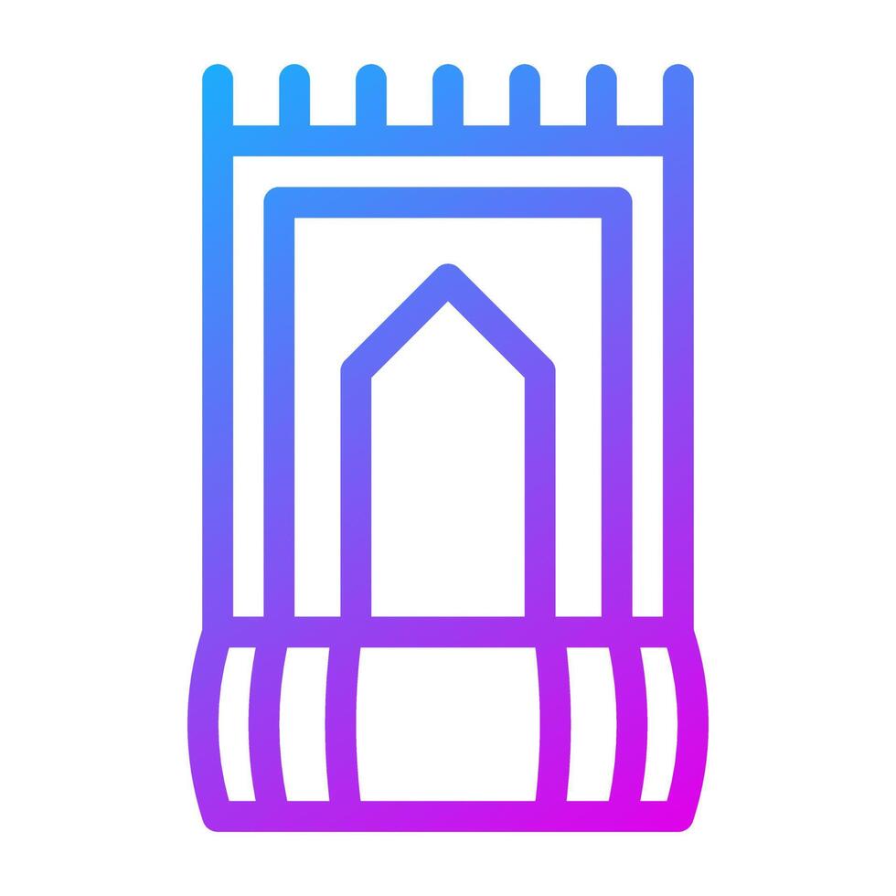 rug icon gradient purple colour ramadan symbol perfect. vector