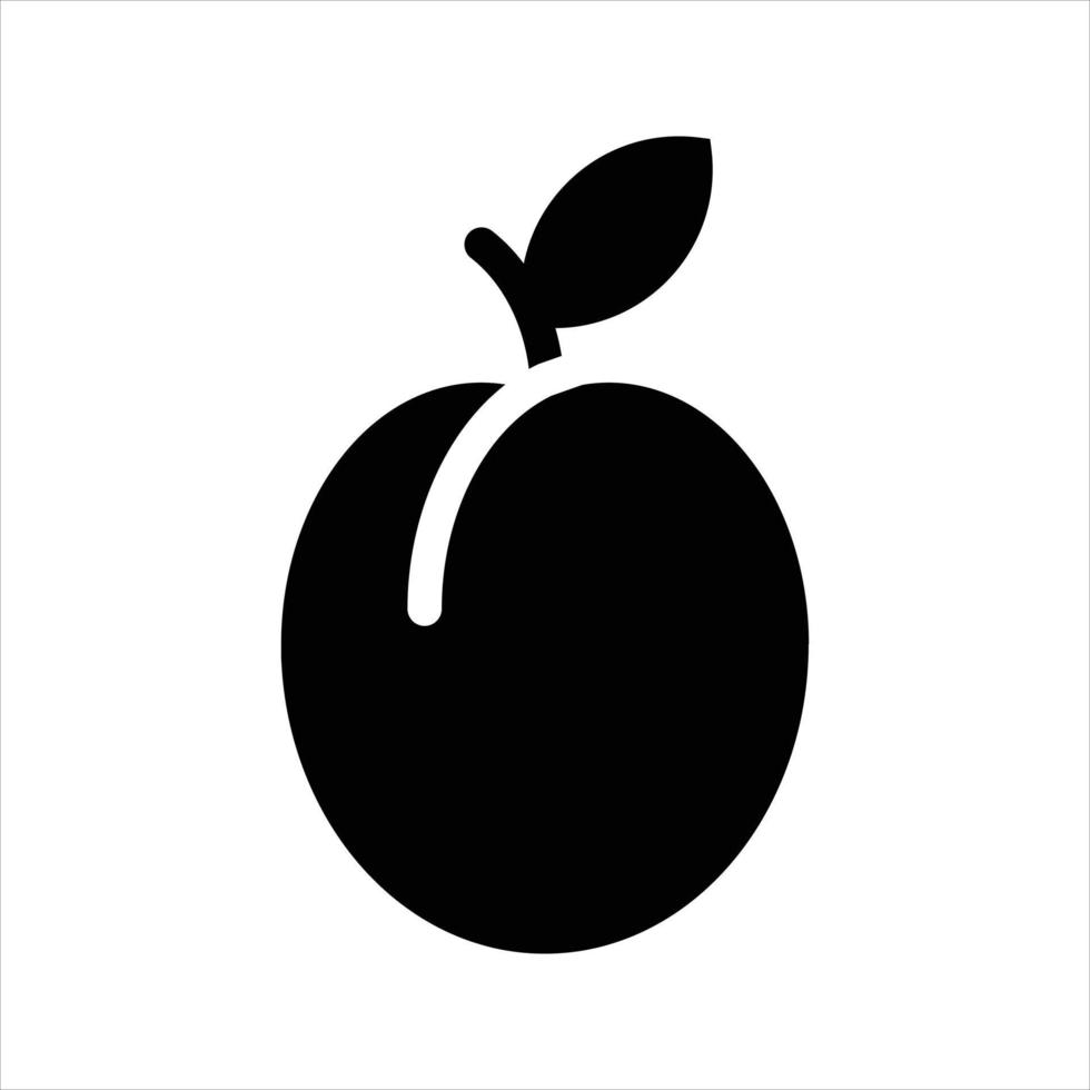 Plum Illustration Vector