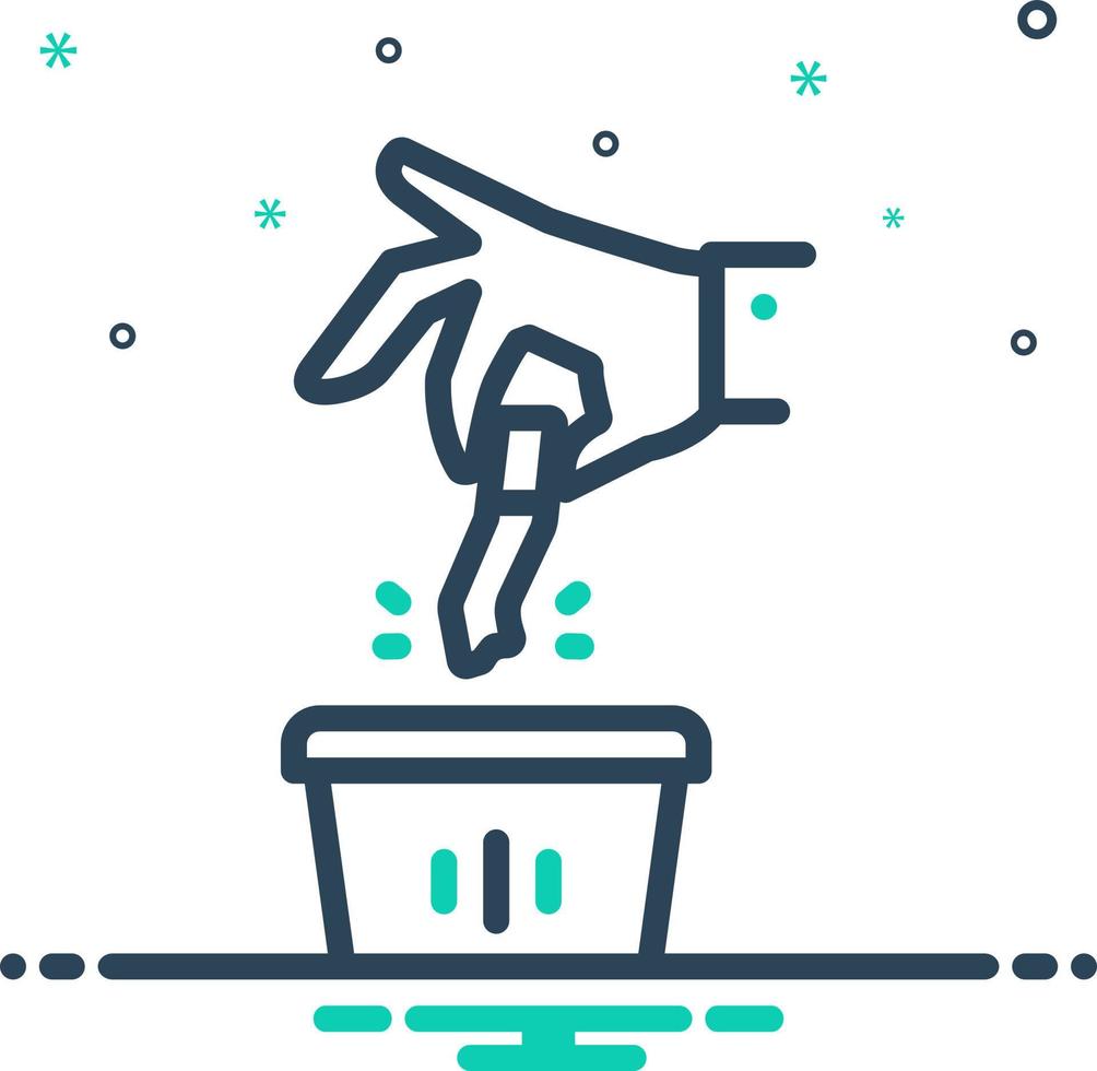 mix icon for quit vector