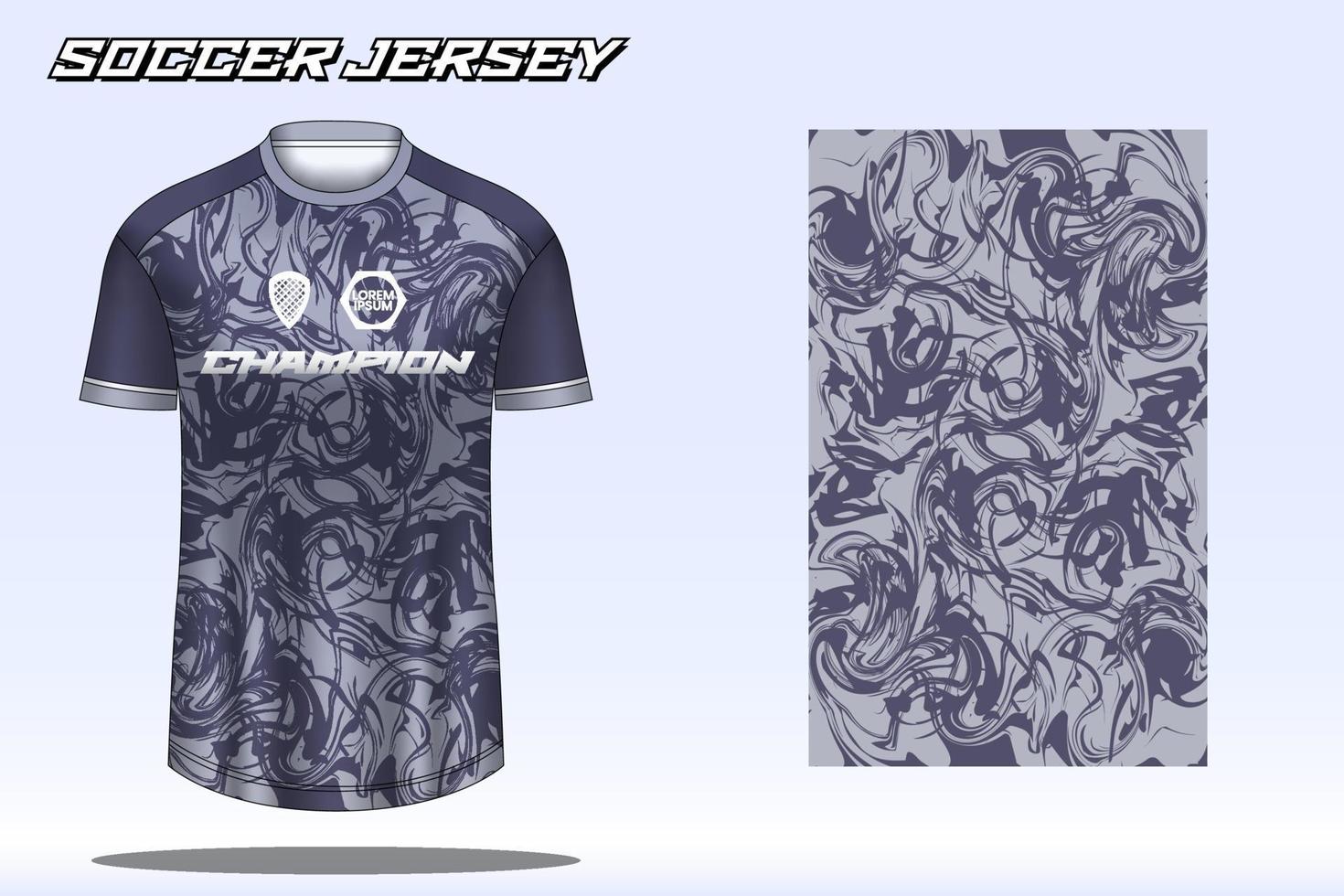 Soccer jersey sport t-shirt design mockup for football club 22609477